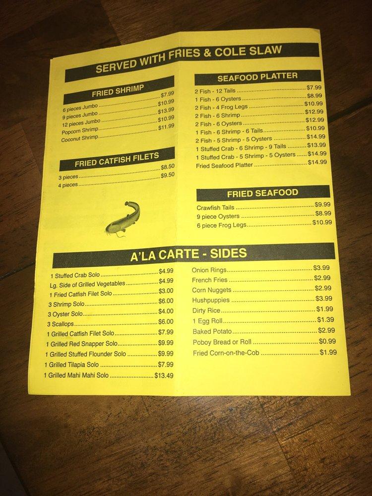Menu at Texas Cajun Seafood &Steak restaurant, Lamesa