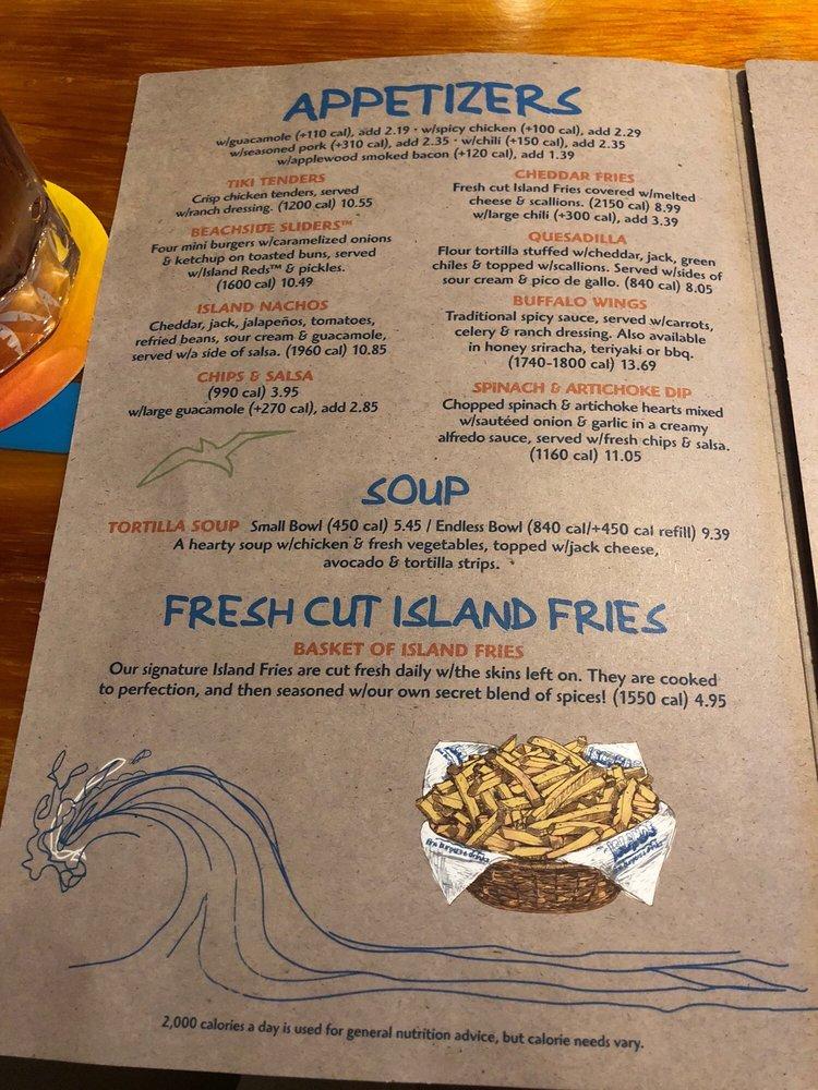 Menu at Islands Restaurant Irvine Culver, Irvine, Barranca Pkwy