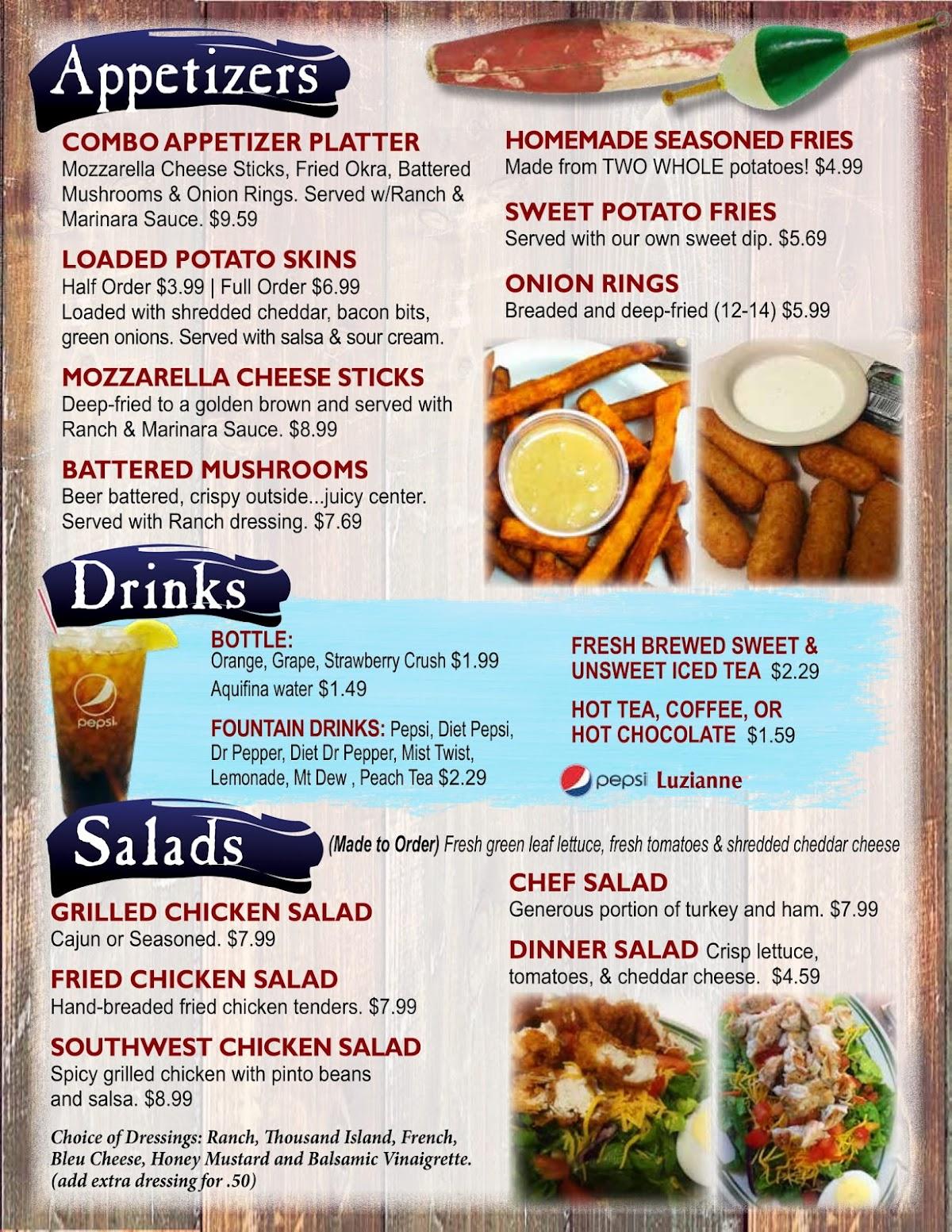 Menu at Katfish Kitchen restaurant, Tahlequah