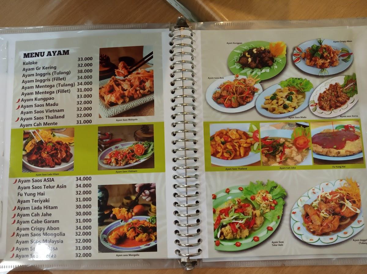 Menu at Asia Kitchen Chinese Food restaurant, Surabaya