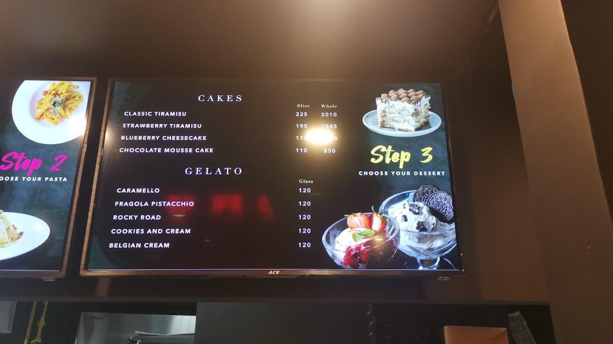 Menu at OMG! Pizza restaurant, Quezon City