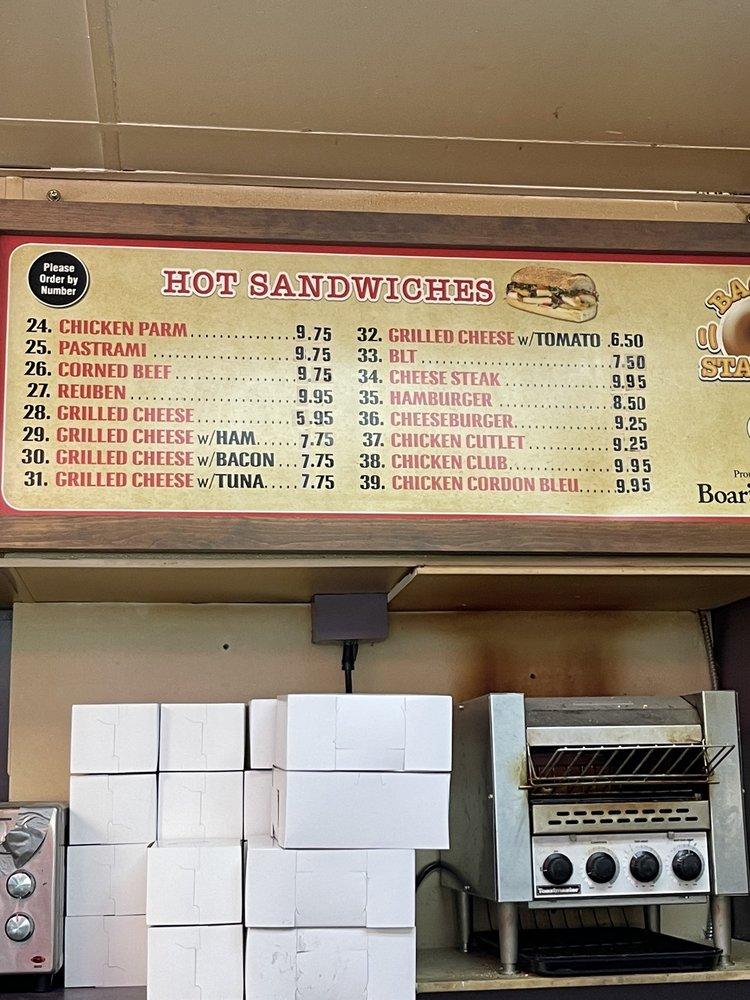 Menu at Bagel Station, Sparta Township