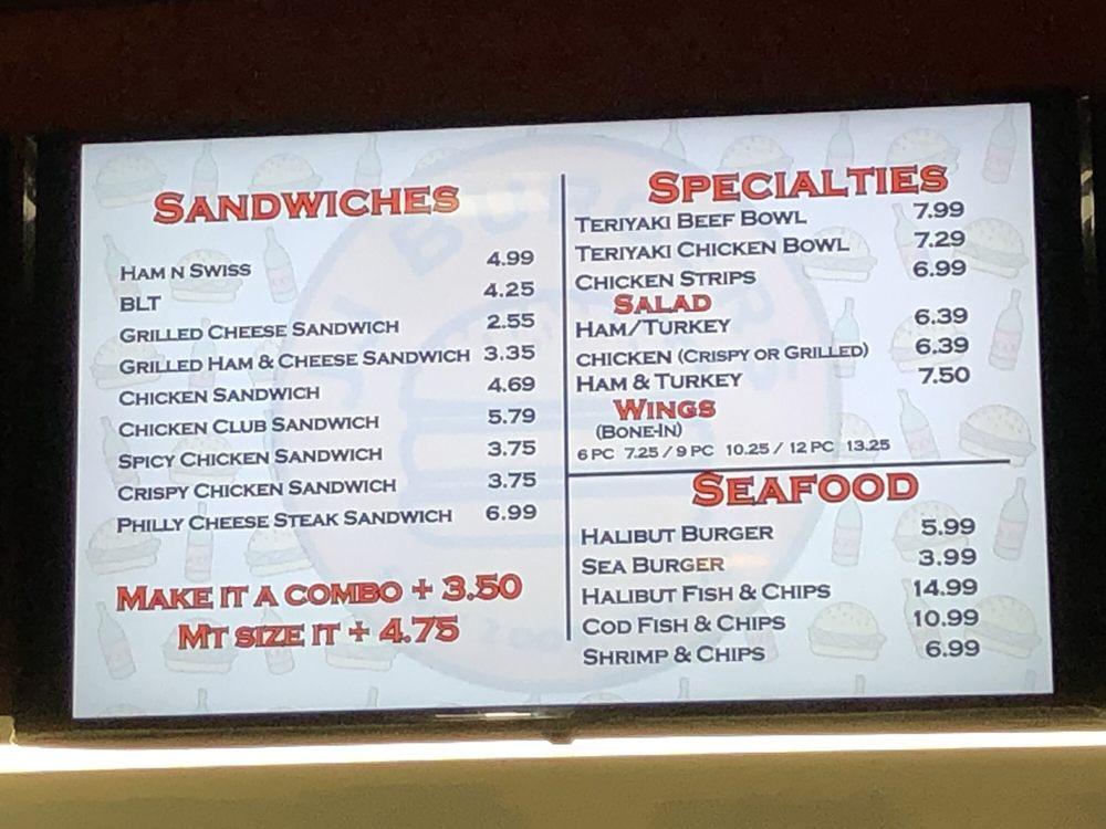 Menu at JJ Burger restaurant, Provo