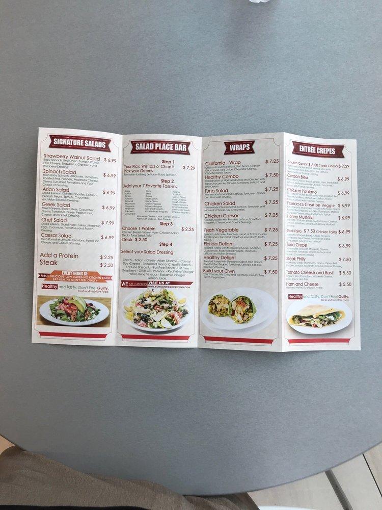 Menu at Healthy Delights fast food, Kendall, N Kendall Dr