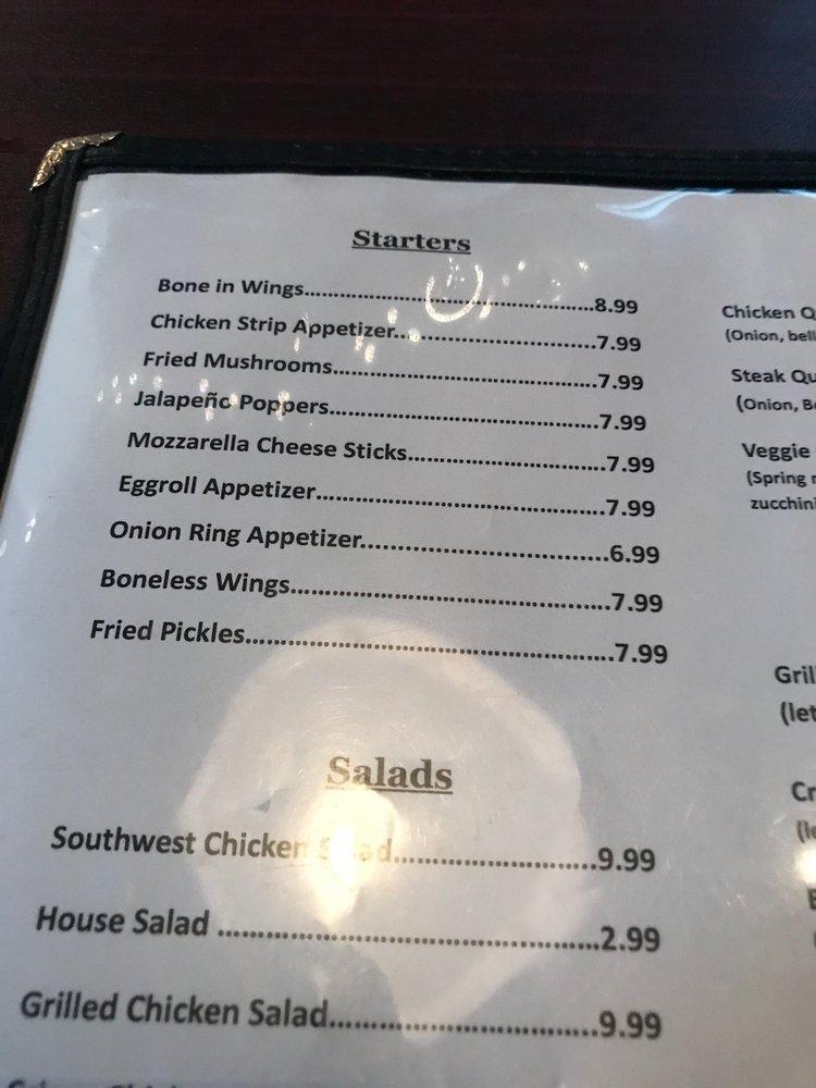 Menu at Ryan's Main Street Bar & Grill, Leslie