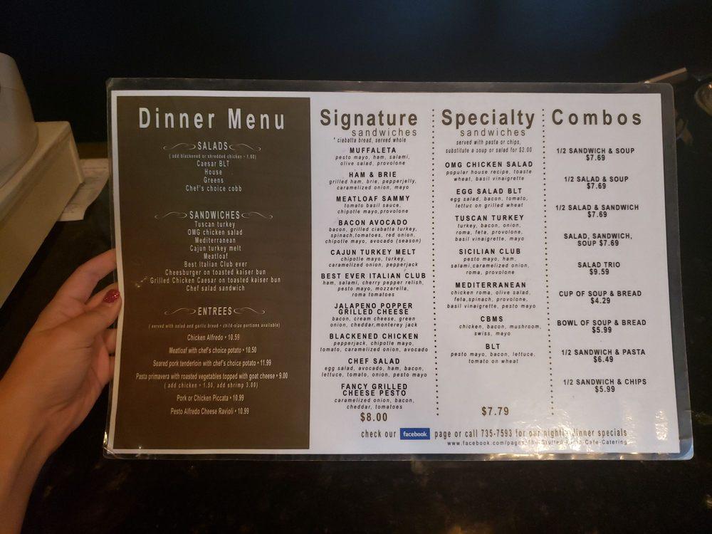 Menu at Stuffed Olive restaurant, Oklahoma City