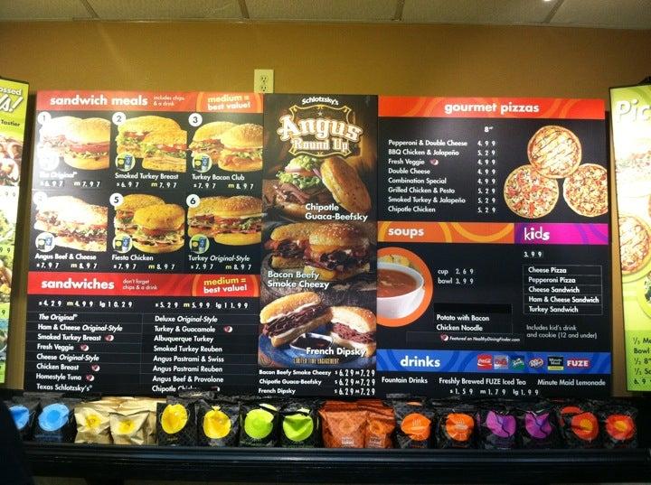 Menu at Schlotzsky's pizzeria, Duluth, Pleasant Hill Rd Ste A10