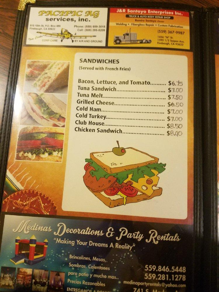 Menu at Don Pepe's Taqueria pub & bar, Firebaugh, N St