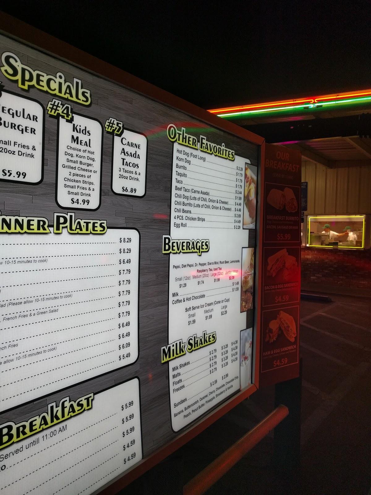 Menu at Country Boy Drive In, LLC restaurant, Bakersfield
