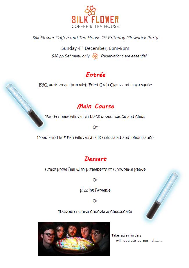 Menu at Silk Flower Coffee & Tea House restaurant, Baldivis, 8A/26
