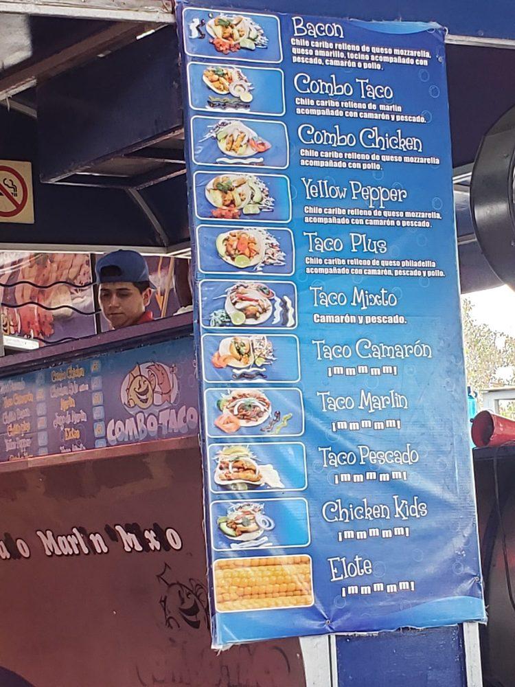 Menu at Combo Taco restaurant, Puerto Peñasco