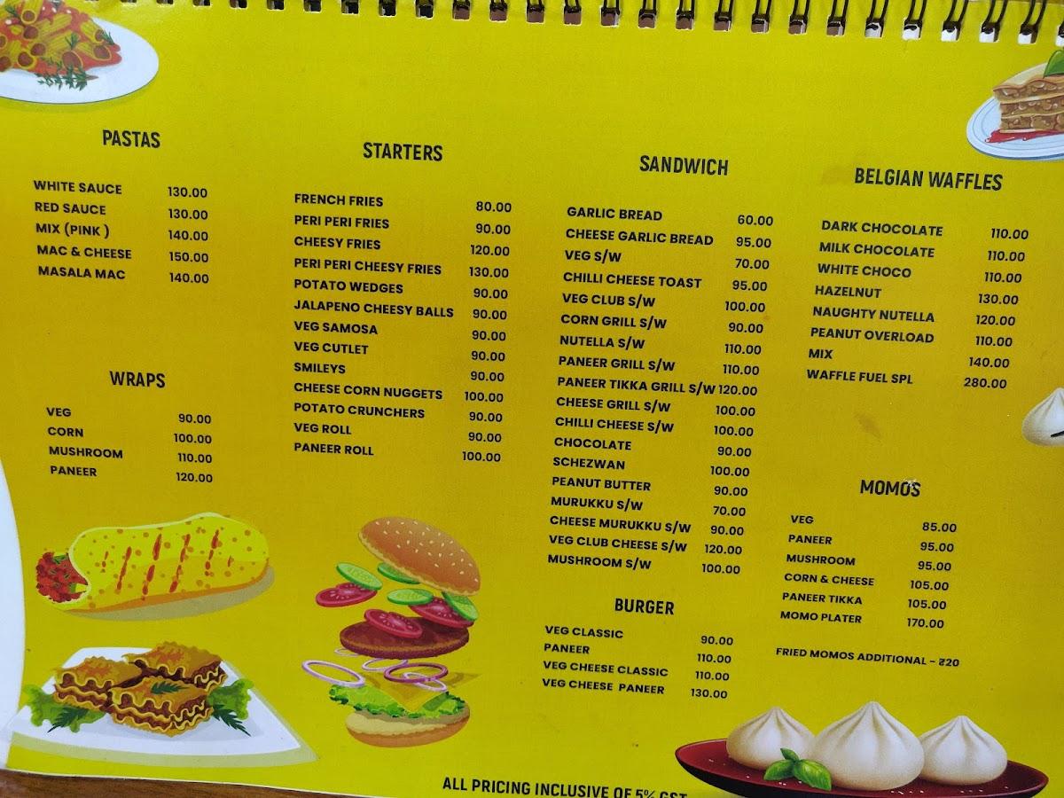 Menu at Fuel Juice & Pasta Bar Anna Nagar Branch, Chennai