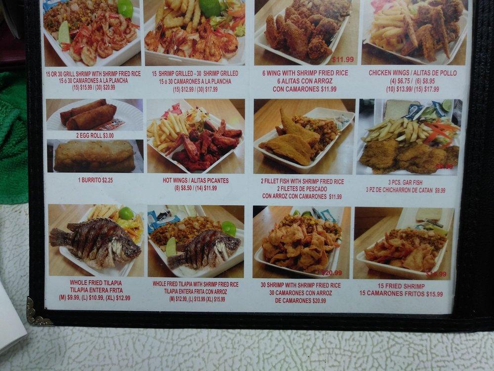 Menu at Lawndale Fish Market restaurant, Houston