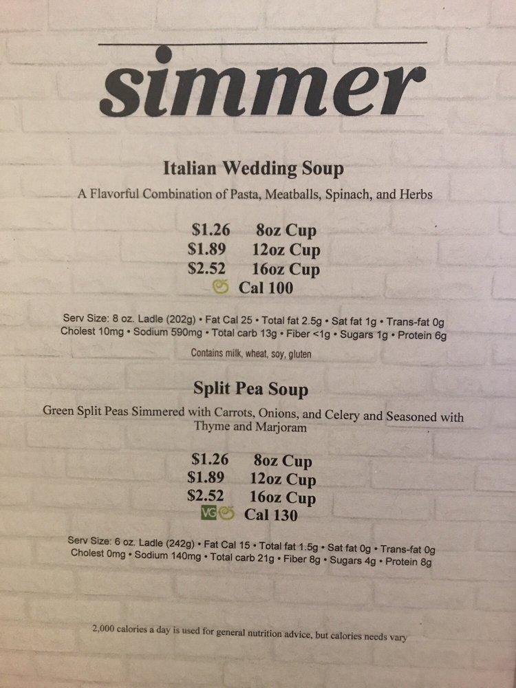 Menu at Long Beach Memorial Hospital Cafeteria, Long Beach
