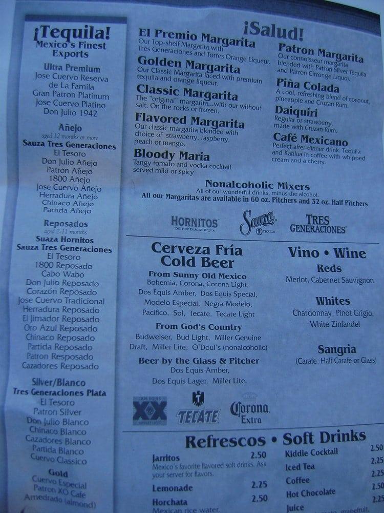 Menu at El Puente restaurant, St. Charles, 112 E Main St