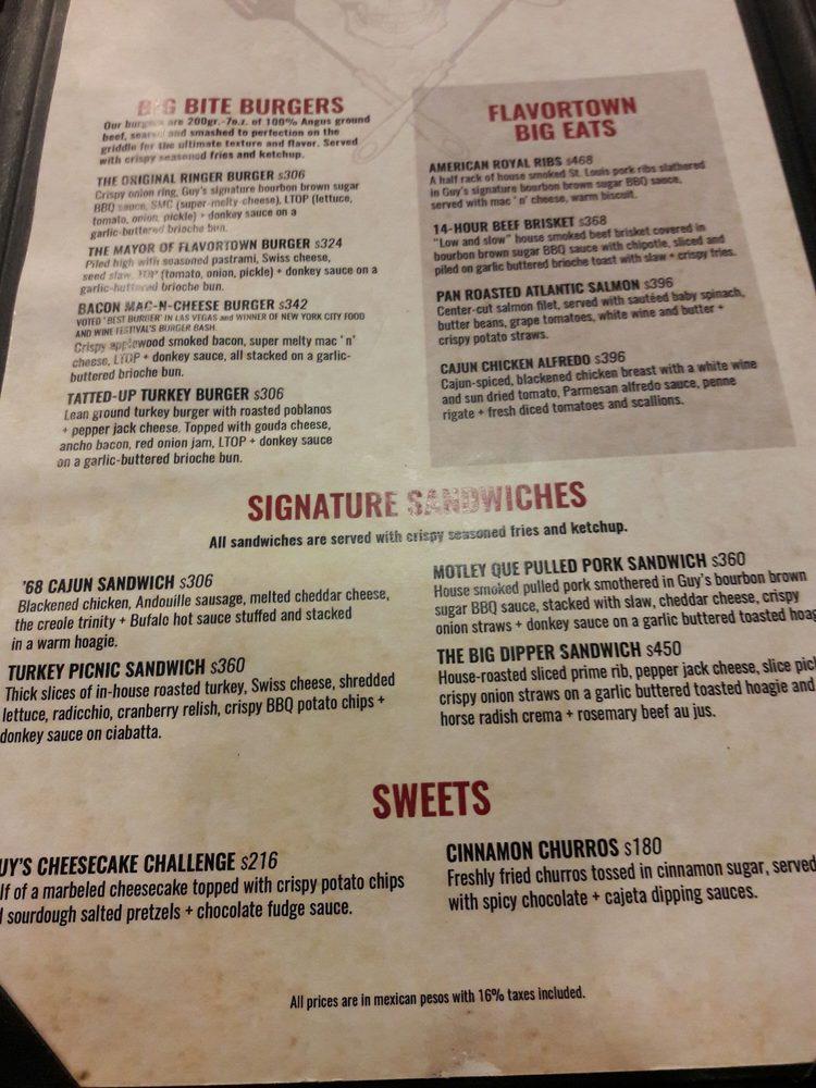 Menu At Guy Fieri S American Kitchen Bar Canc N Canc N Cancun   R2e4 Guy Fieris American Kitchen Bar Cancun Menu 2022 10 3 