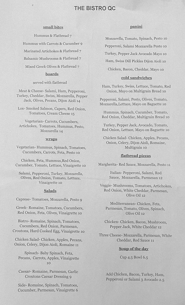 Menu at The Bistro Queen Creek pub & bar, Queen Creek