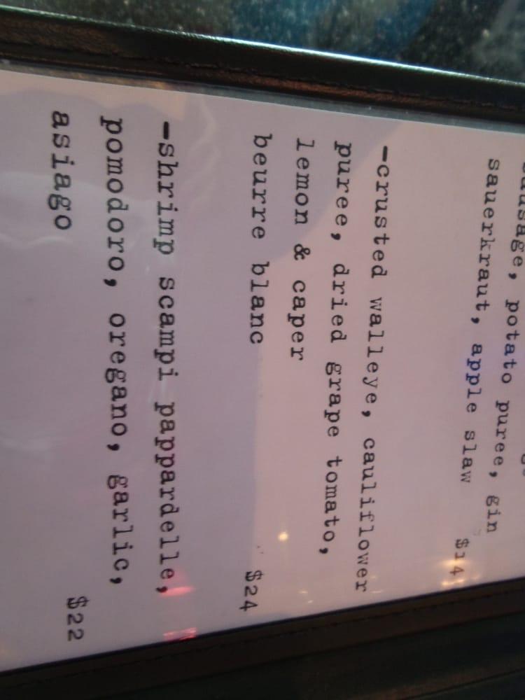 Menu at Motor City Kitchen pub & bar, Detroit