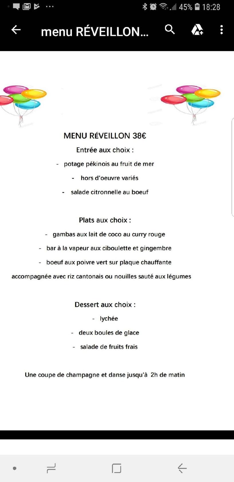 Menu At Le Nouvel Iris D Or Restaurant Senlis