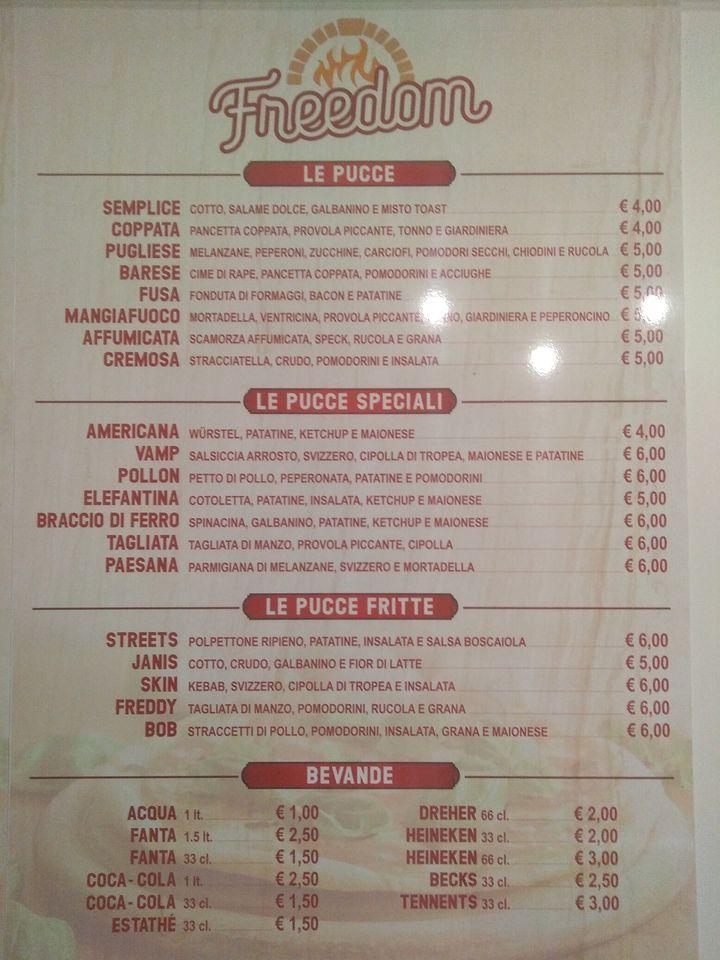 Menu di Freedom 