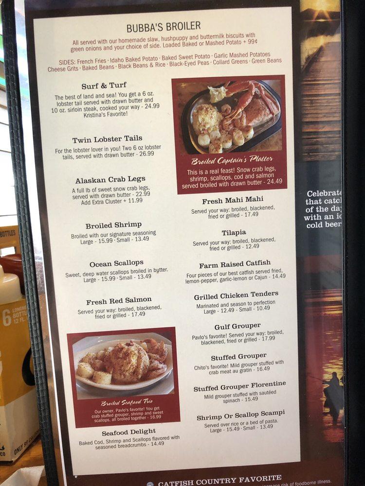 Menu at Catfish Country Restaurant, Bartow