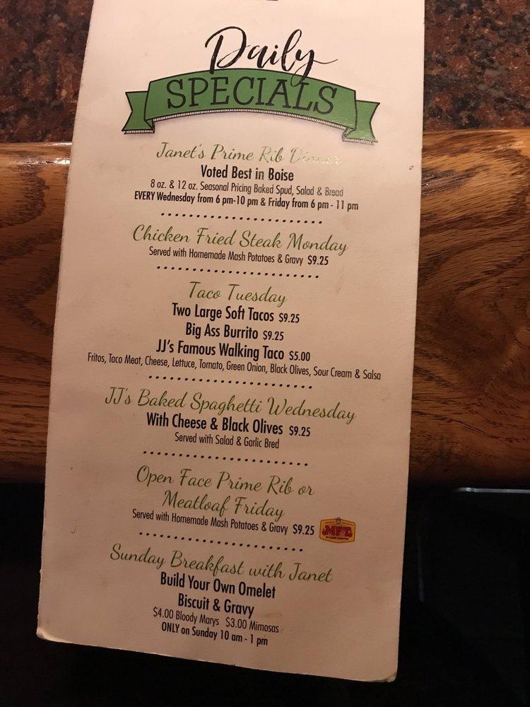 Menu at Jumpin pub & bar, Boise