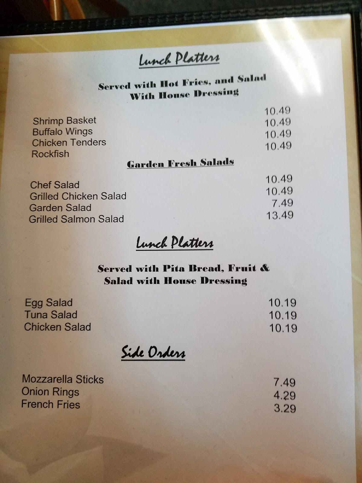 Menu at Marlboro Grille restaurant, Upper Marlboro