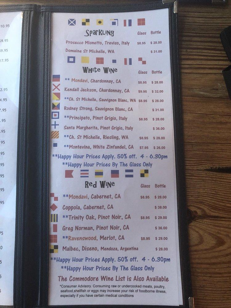 Menu at Boat House Bar & Grill, Key West, 220 Margaret Street