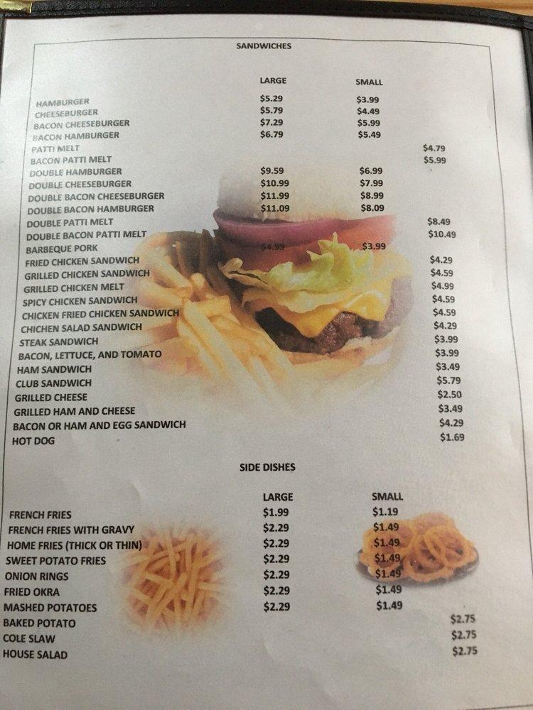 Menu at Creek Bank Restaurant, USA, Hwy 43