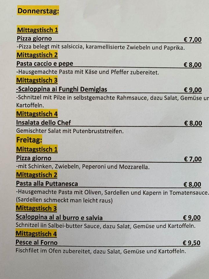 Speisekarte von Il Piccolo Mondo pizza, Heppenheim (Bergstraße)