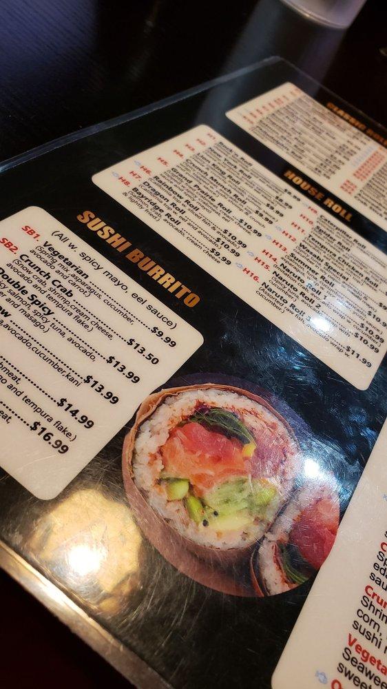 Menu at Oyshi Sushi & Hibachi restaurant, Grand Prairie