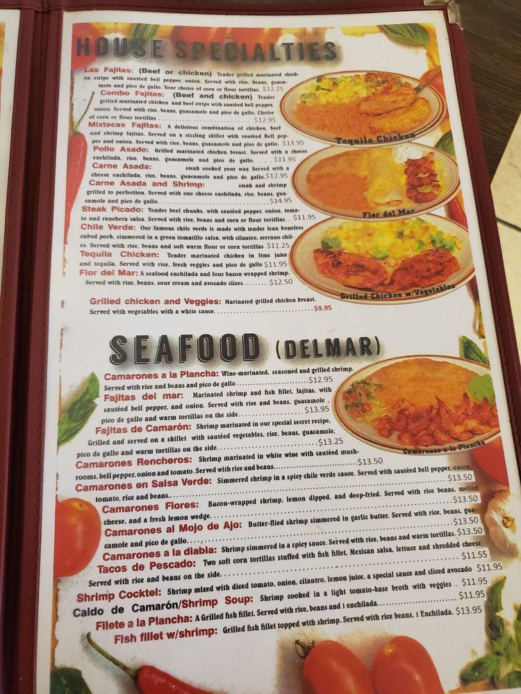 Menu at El Cazador Mexican Restaurant, Buhl