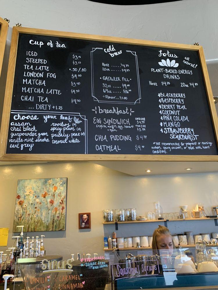 Menu at Viva Coffee House, Tucson