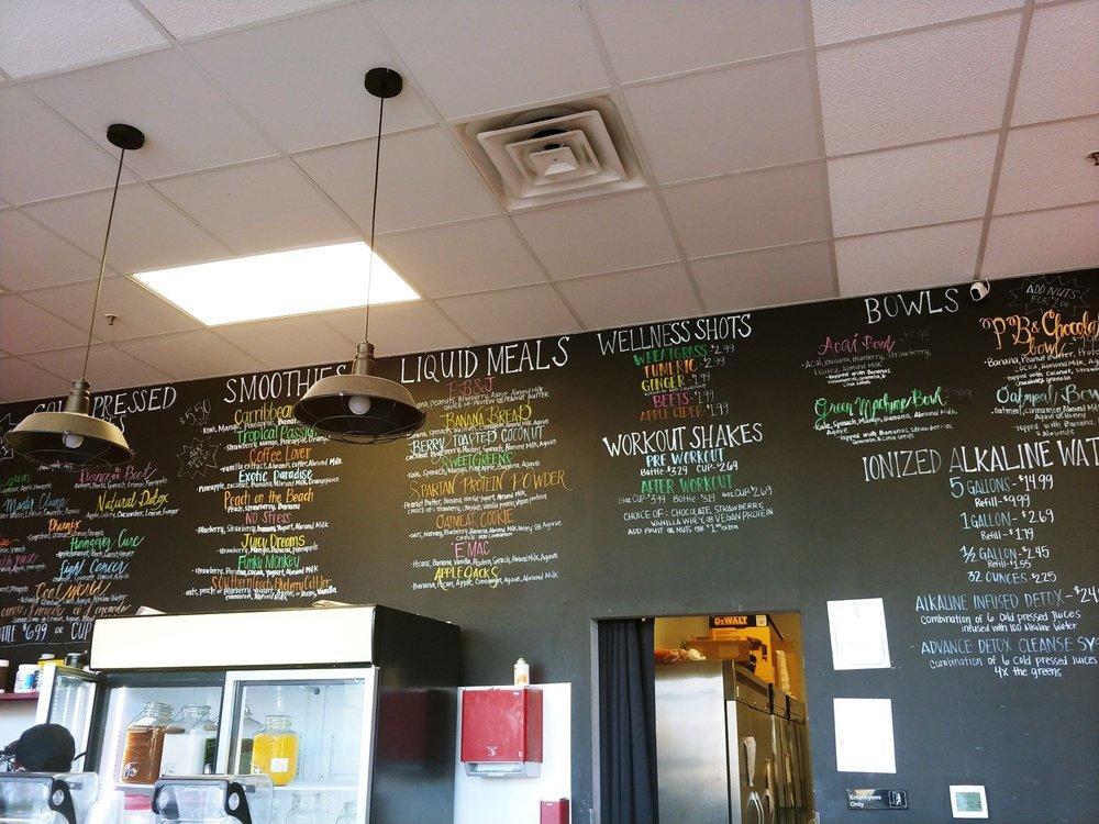 Carta de Juicing LIFE Bar & Cafe´, Newport News