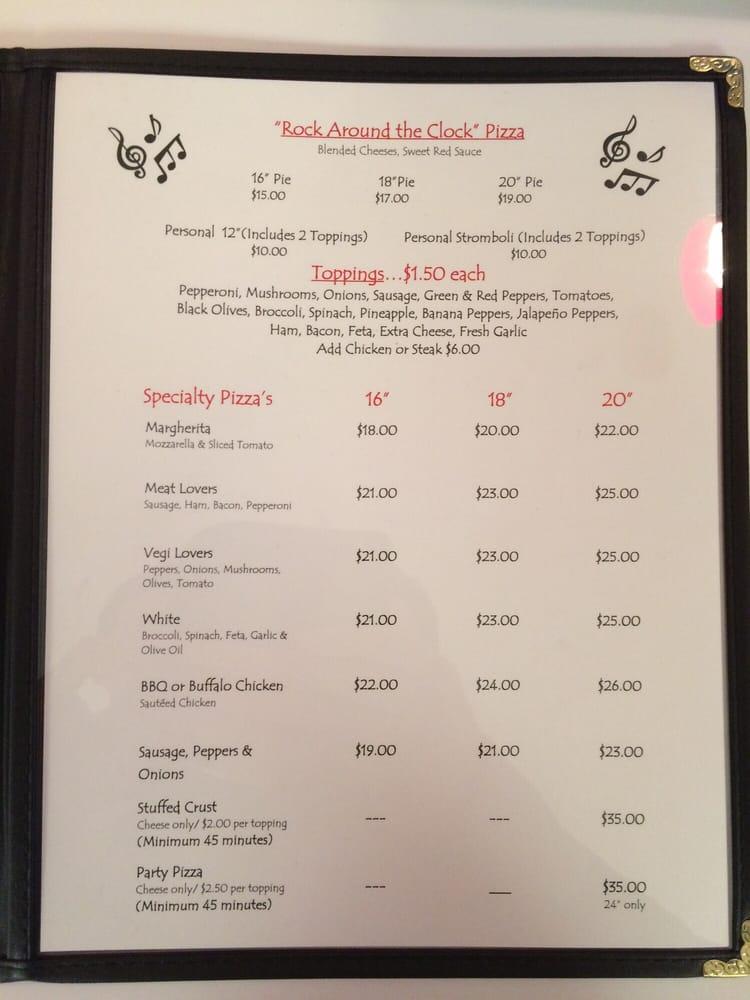 Menu at Pinehurst Pizza pizzeria, Pinehurst