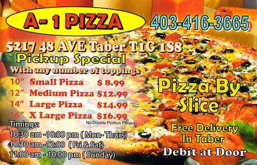A1 Pizza in Taber