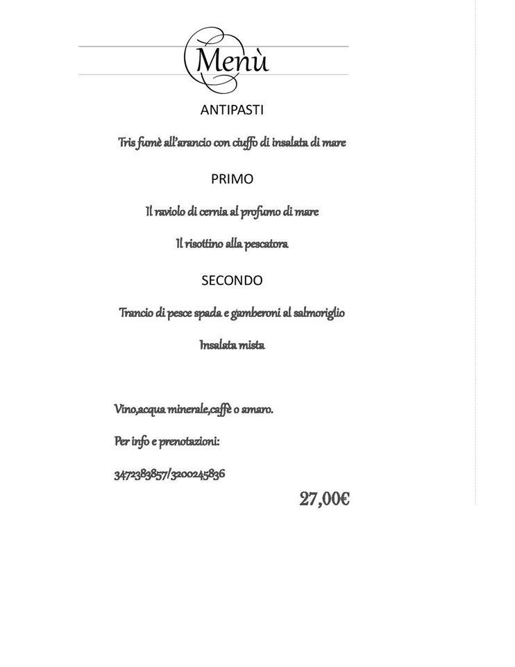 Menu di Molo Arenella Lounge Restaurant 