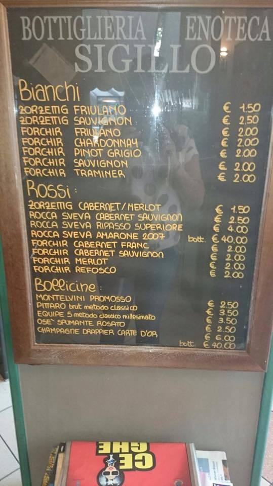 Menu di Caffè Roma 