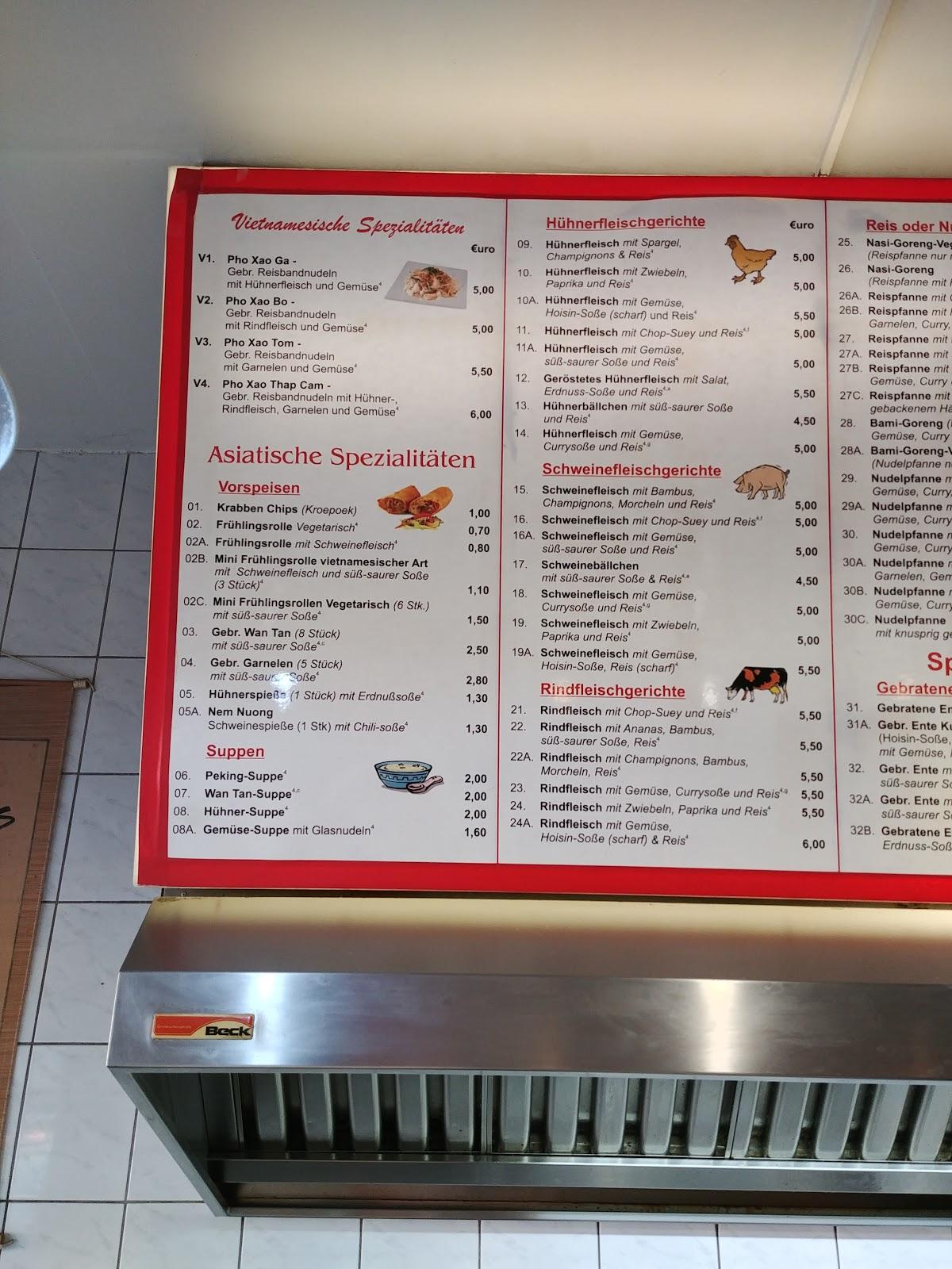 Menu at Venloer Imbiss - Asia China Imbiss pub & bar, Neuss