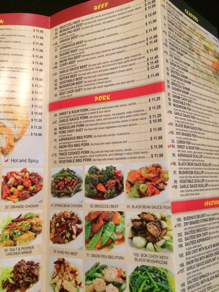 Menu at Moon Wok restaurant, Santa Clarita, Cinema Dr