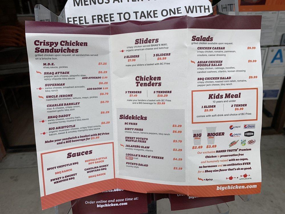 menu-at-big-chicken-restaurant-glendale