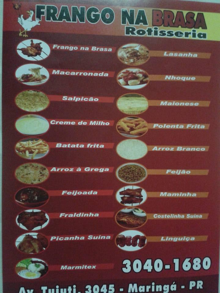 Menu Em S Na Brasa Restaurante Maring