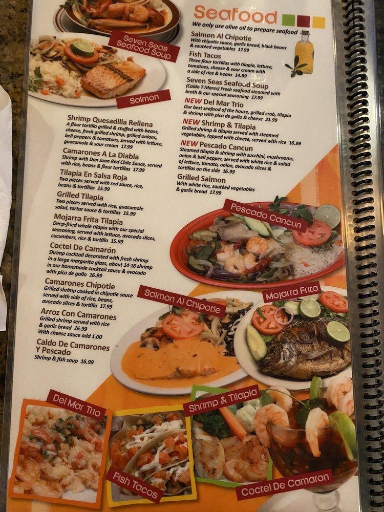 Menu at Don Juan Mexican Restaurant Brighton, Brighton