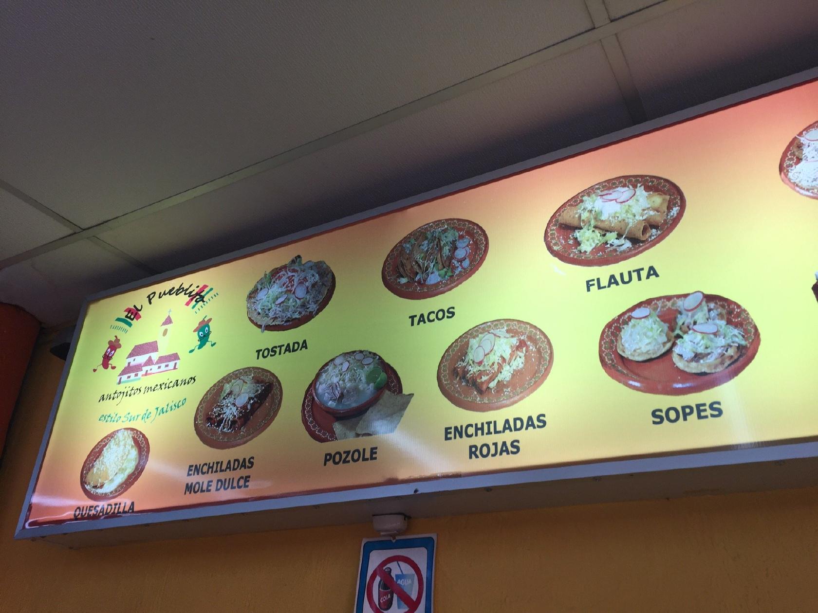 Menu at El Pueblito restaurant, Zapopan, Av Rafael Sanzio 539