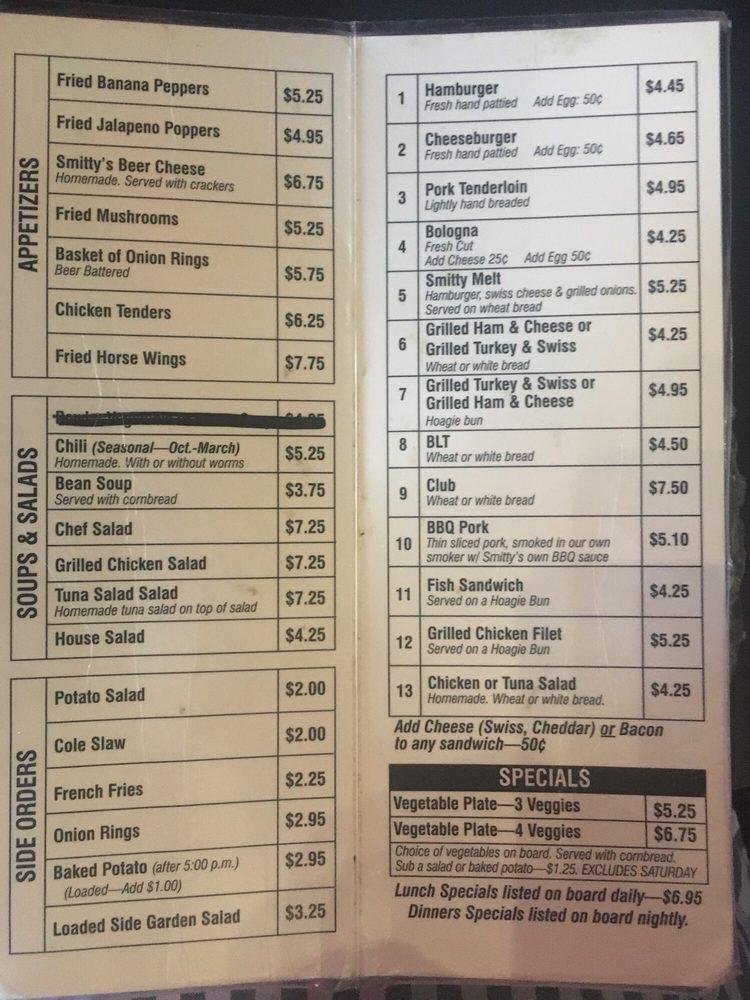 Menu at Thoroughbred Restaurant, Lexington