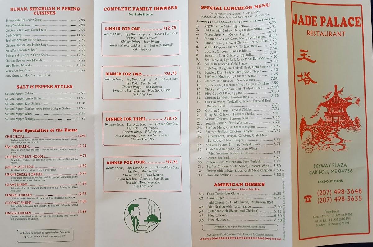 jade palace restaurant caribou menu        <h3 class=