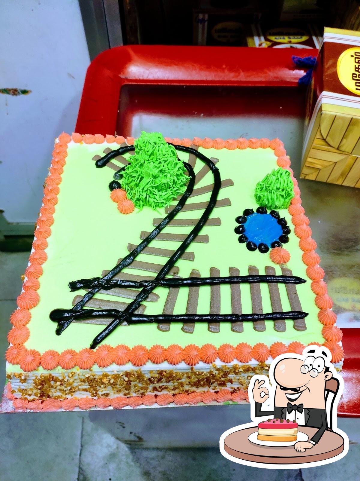 Train Retirement Cake - Decorated Cake by Chris Jones - CakesDecor