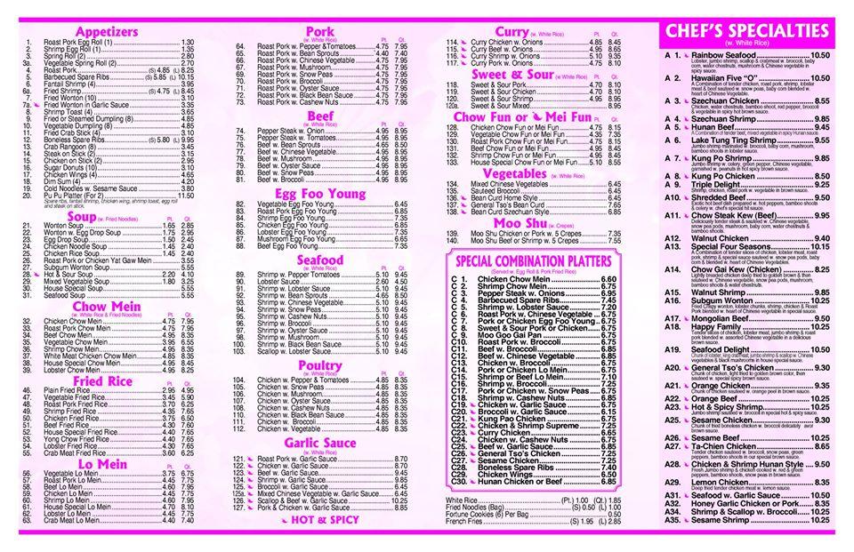 China King, 3827 Nazareth Pike in Bethlehem Restaurant menu and reviews