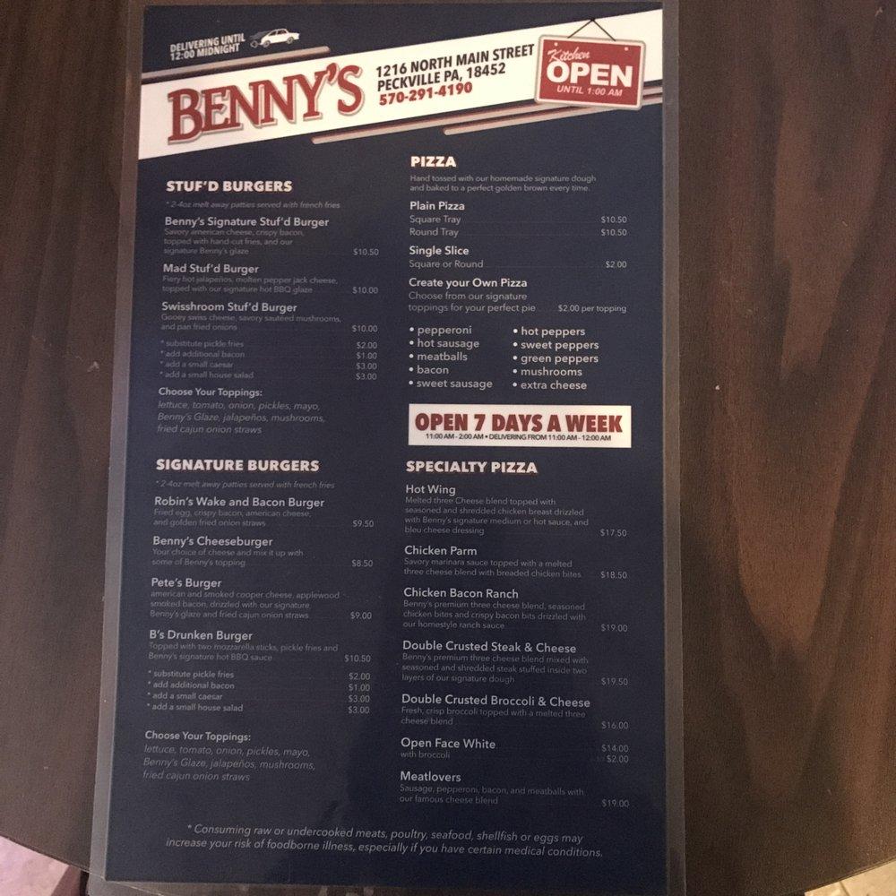 Carta De Benny s Sports Bar And Restaurant Blakely Carta De Benny s Sports Bar And Restaurant Blakely