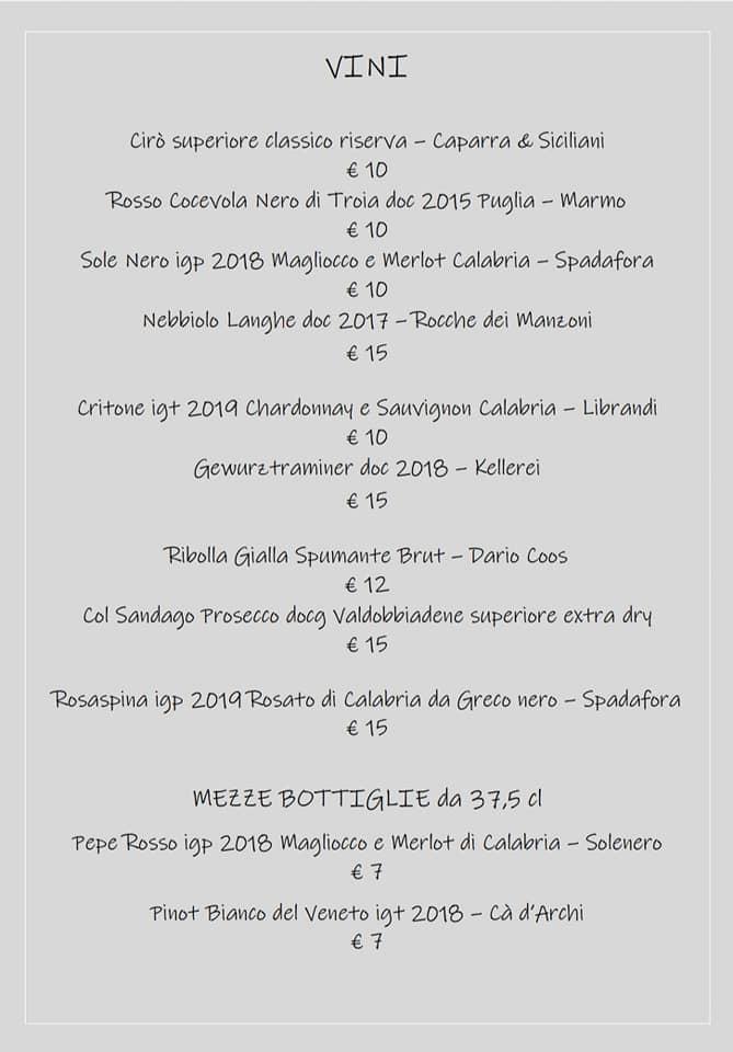 Menu At Dongi Restaurant Milan Menu At Dongi Restaurant Milan